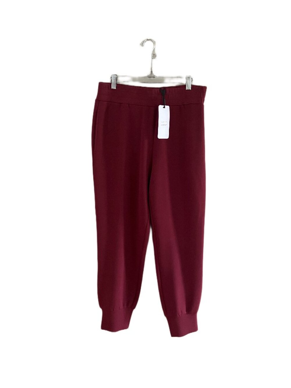 Varley Slim Cuff Pants 27.5 DoubleSoft Maroon Size L NEW - Picture 8 of 12
